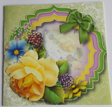 Trio Fancy Frame - Bumble Bee Yellow by Sharon Wilson
