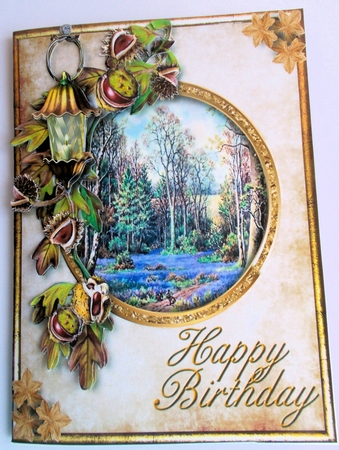C5 Greetings - Woodland Clearing by Sharon Wilson