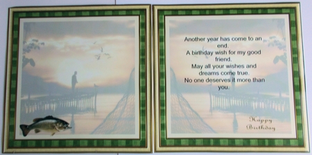Gone Fishing Birthday Insert 3 by Sharon Wilson