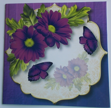Chrysanthemum Corner - Pretty Purple 8x8 by Sharon Wilson