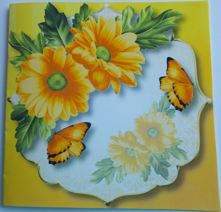 Chrysanthemum Corner - Sunshine Yellow 8x8 by Sharon Wilson