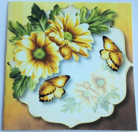 Chrysanthemum Corner - Pale Yellow 8x8 by Sharon Wilson