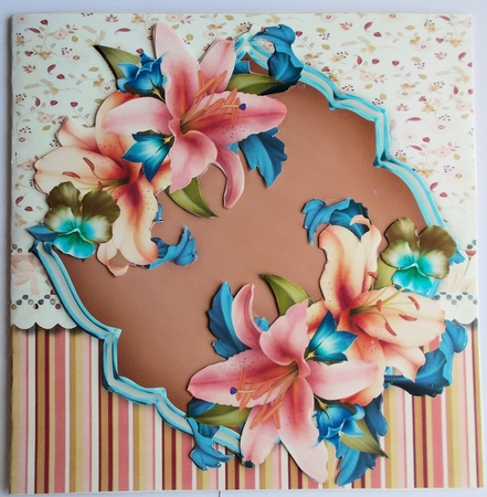 Pink  Lillys and Pansy  by Sharon Wilson