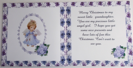 Poinsettia Christmas Spread Lilac by Sharon Wilson