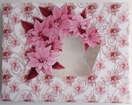 Poinsettia Christmas Spread Pink by Sharon Wilson