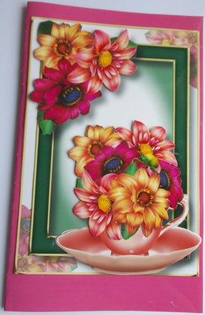 Teacup, Saucer & Flowers - Delightful Dahlias by Sharon Wilson