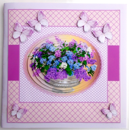 Glass Bowl of Lilac by Sharon Wilson