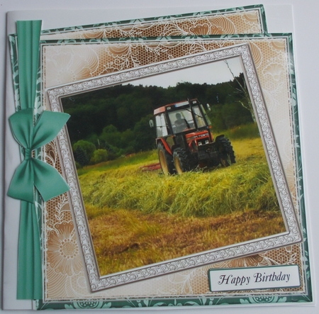 VARIOUS SENTIMENTS TRACTOR by Sharon Wilson