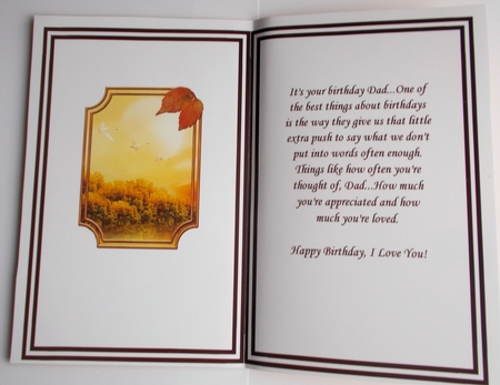 5 X 7 MALE RELATIVE BIRTHDAY INSERTS by Sharon Wilson