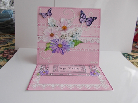 3D Easel Card Mini Kit - A Touch of Elegance - Flowers, Lace, Butterflies & Pearls by Sharon Wilson