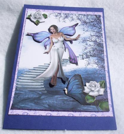 Such Grace! Such Beauty Fantasy Faerie with Roses A4 by Sharon Wilson