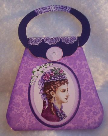 Purple Lady Purse by Sharon Wilson