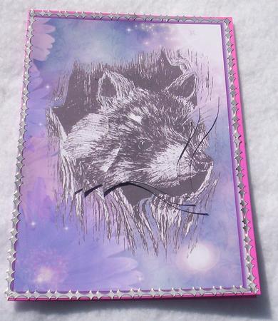 Curious Racoon Twisted Warped Square Stacker All Occasion by Sharon Wilson