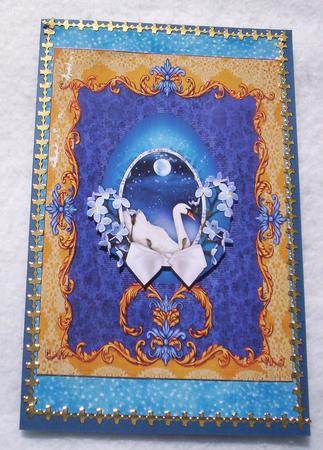 Christmas Candles Blue by Sharon Wilson