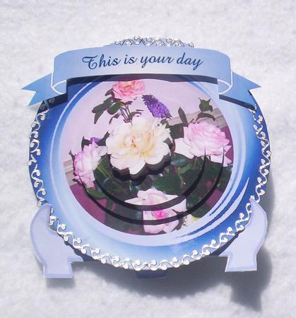 Plate Blue 2 by Sharon Wilson