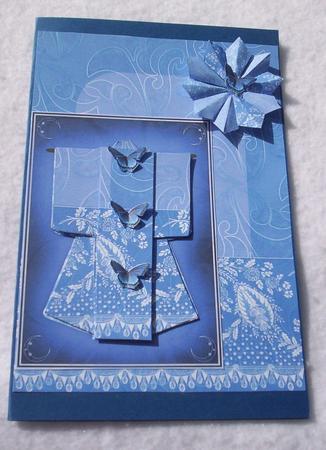 Lottie Tbf Fold 14b, Blue Card Topper and Tiles by Sharon Wilson