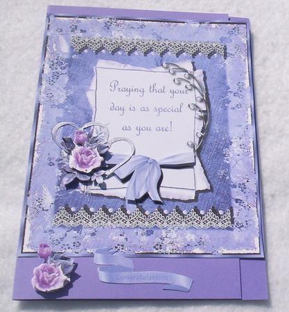 Floral Card Topper by Sharon Wilson