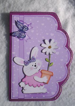 A4 Little Bunny Felties Scalloped Edge by Sharon Wilson