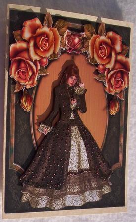 Victorian Beauty & Roses by Sharon Wilson