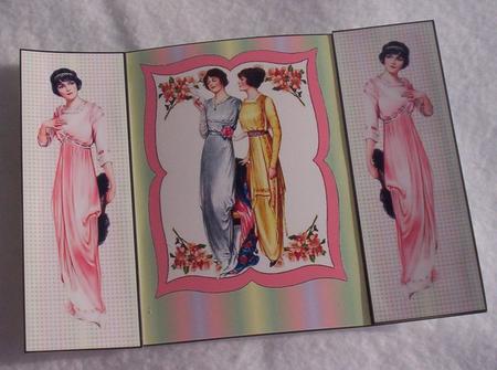 Gatefold Card - Edwardian Ladies by Sharon Wilson
