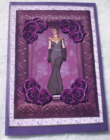 A4 Purple Framed Beauty by Sharon Wilson