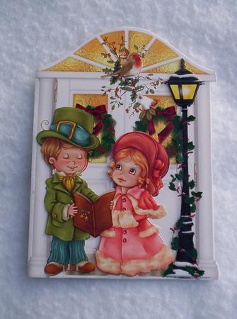Shaped Card Christmas Carols by Sharon Wilson