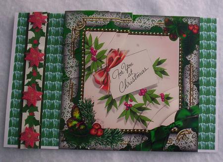 For You Holly 6 Inch Duo Corner Stack Card Front by Sharon Wilson