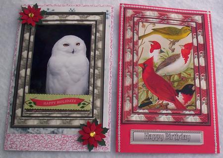 Christmas 2 x card front frames by Sharon Wilson
