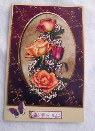 Joy Roses Quick Card by Sharon Wilson