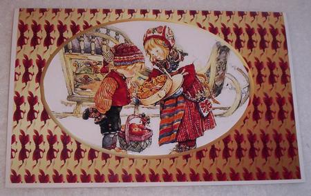 Red Bows in Gold Is by Sharon Wilson