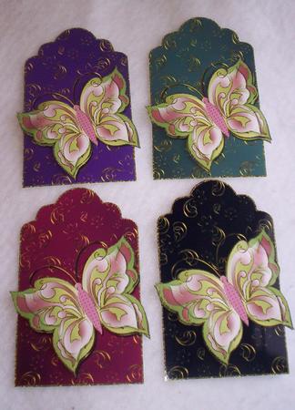 Grace Butterfly Large Tags Set 4 by Sharon Wilson