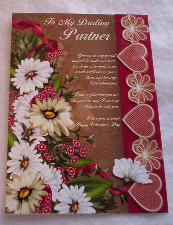 Partner Valentine's Day Card by Sharon Wilson