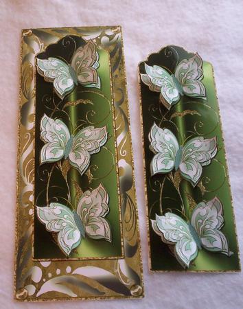Grace Butterflies Dl Bookmark Topper 6 (set 3) by Sharon Wilson