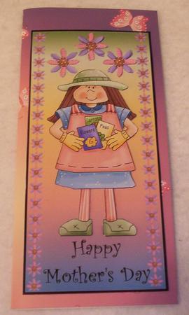 Mother's Day Dl Card with Insert and Poem 2 by Sharon Wilson