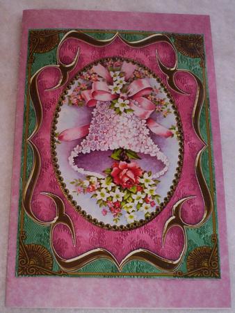Pink Floral Bell Fancy Bracket A4 Picture Topper Sheet by Sharon Wilson