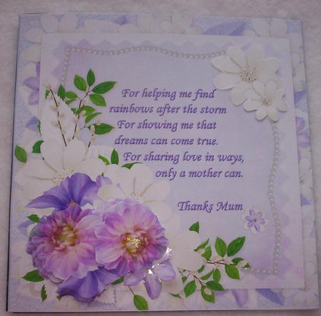 8x8 Thanks Mum by Sharon Wilson