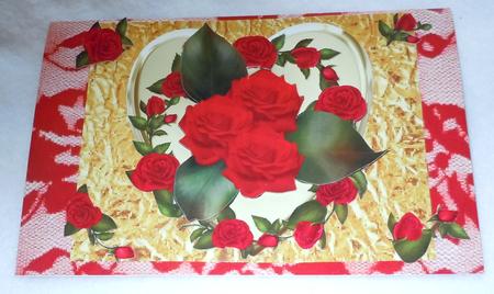 Roses for a Heart of Gold Topper by Sharon Wilson