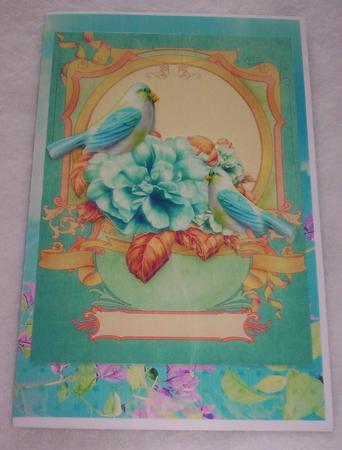 Enchanted with Little Birds and Flowers A4 by Sharon Wilson