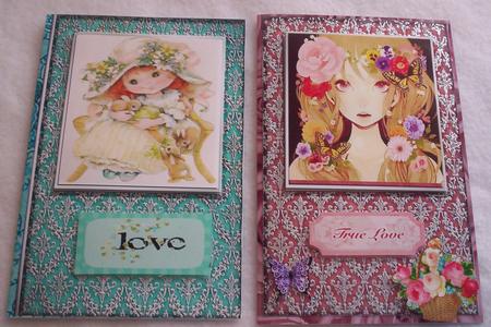 Silver Damask Card Fronts 4 by Sharon Wilson