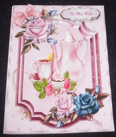 Lovely Tea Break (pink ) by Sharon Wilson