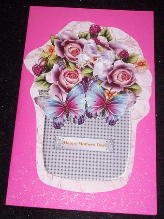 Flowerpot with Roses and Butterflies by Sharon Wilson