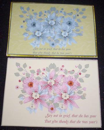 Sympathy Toppers, Male and Female by Sharon Wilson