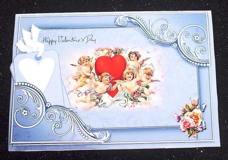 Hearty Angel's Corner Pocket Card by Sharon Wilson