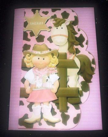 Cowgirl Quick Card by Sharon Wilson