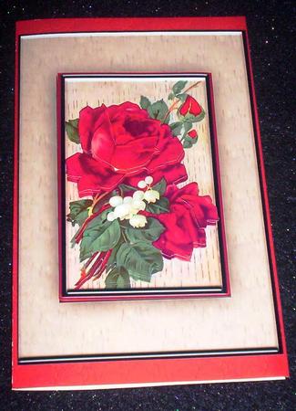 Red Roses Quick Card by Sharon Wilson