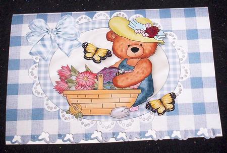 Oh! I Do Love It When Spring Comes Gardening Teddy A4 by Sharon Wilson