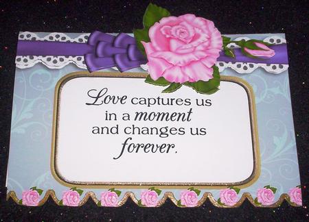 Storm A5 Aperture Lace Scallop Blank Card by Sharon Wilson