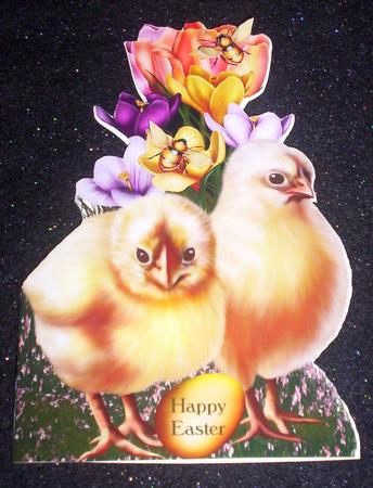 Easter Chicks and Flowers by Sharon Wilson