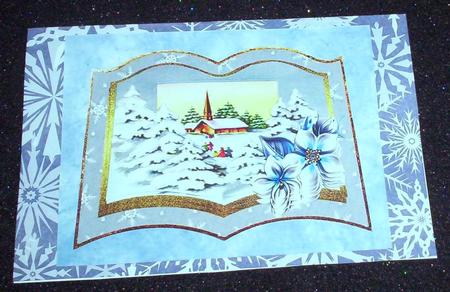 Church Service Book Card with Decoupage by Sharon Wilson