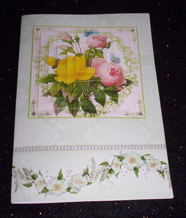 Roses & Butterfly Pyramid Topper & Sentiments by Sharon Wilson
